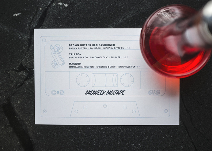 Crawford & Son Drink Menu, Mix Tape - Paul Tuorto