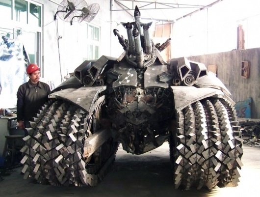 Megatron tank created by jiang chen | THEINSPIRATION.COM l THIS IS WH▲T INSPIRES US #industrial #tank #megatron