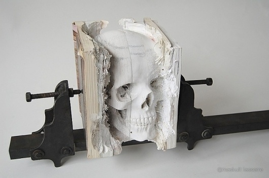 Bookmarks #skull #design #book #art