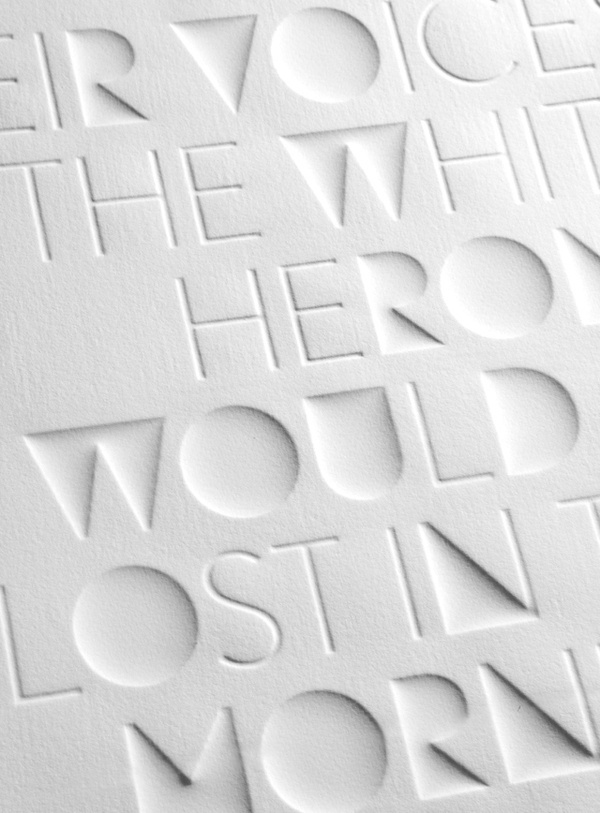 Haiku Eli Kleppe #typography #font #letter #letterpress