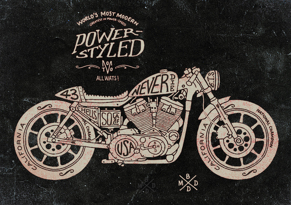 Cafe Racer #mbd #lettering #typography