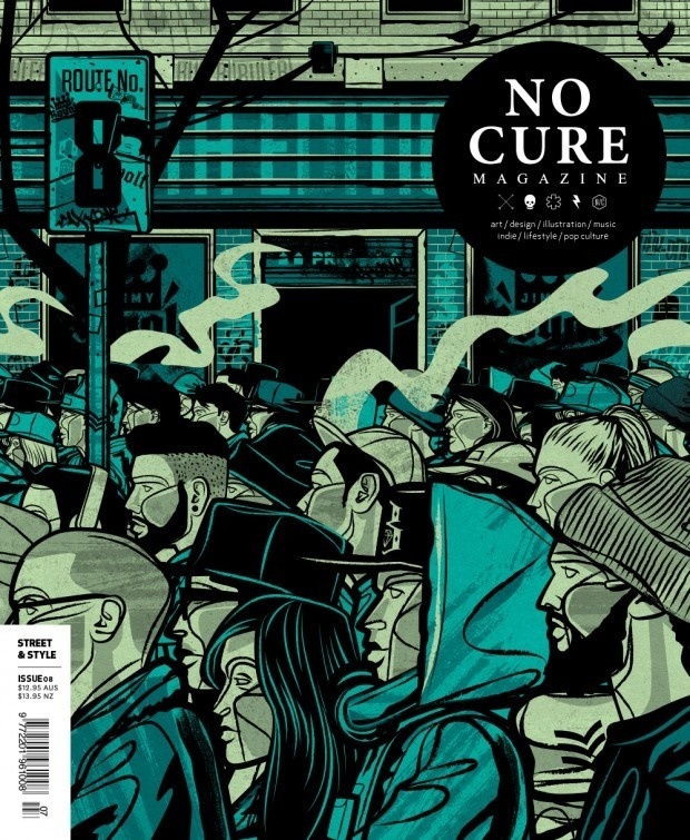 Cover illustration for No Cure magazine #vector #cover #illustration #streetwear #street #magazine