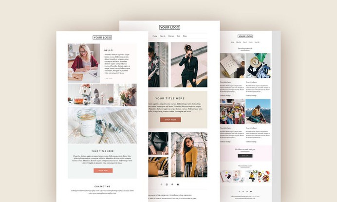 3 Email Newsletter Templates Bundle image 0