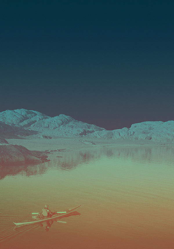 Limited Edition Art Works by Pale Grain #sweden #kayak #hill #landscape #sea #quest