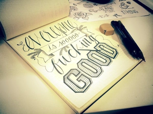 Everyone is good... #font #handdrawn #illustration #art #type