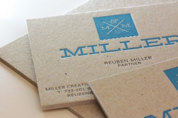 Business card design idea #167: WeAreMiller.com Business Cards #business #wearemiller #card #print #board #letterpress