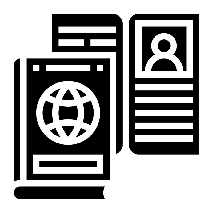See more icon inspiration related to passport, airport, visa, pass, identification, usa, ticket, identity, , document, holidays and travel on Flaticon.