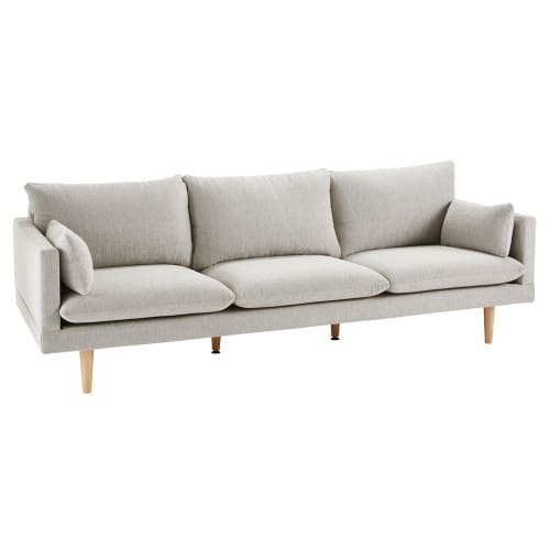 Divano 3 posti grigio chiaro Collins | Maisons du Monde