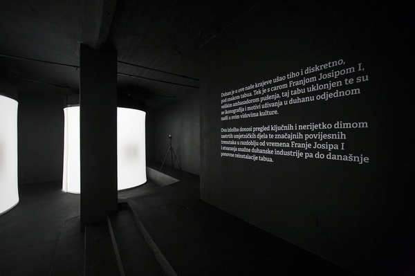 Exhibition design by brigada* #exhibition #inbetween #black