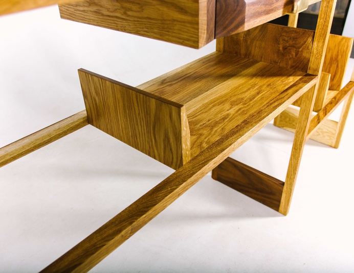 Console Cascades Fly Massive Millworks #fly-massive-millworks #wood #interior #design #artisan #furniture #decor #woodwork #woodworking #wo