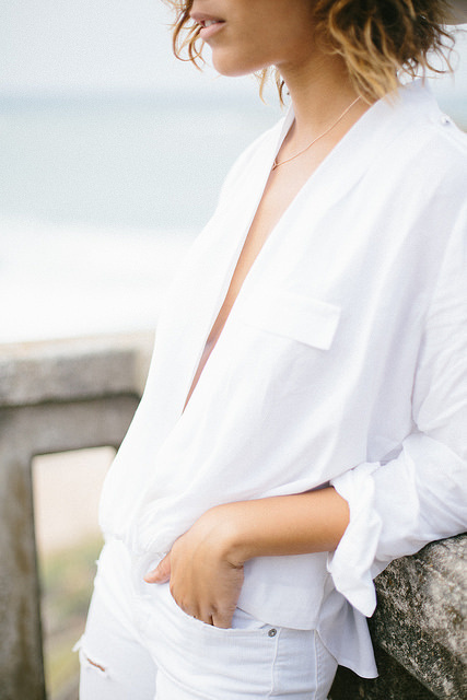 Tumblr #fashion #blouse #white