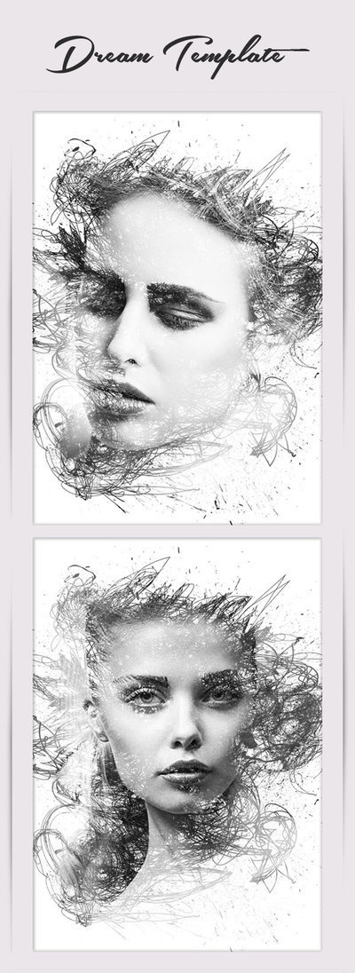 Dream Photo Template #template #woman #girl #photo #photoshop #fashion #lady