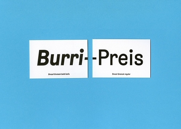 Burri-Preis graphic design - Works #print #typography