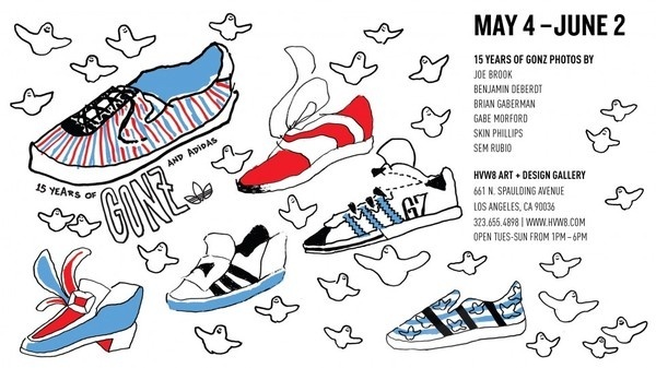 Juxtapoz Magazine In L.A.: 15 Years of Gonz and Adidas @ HVW8 Art #illustration
