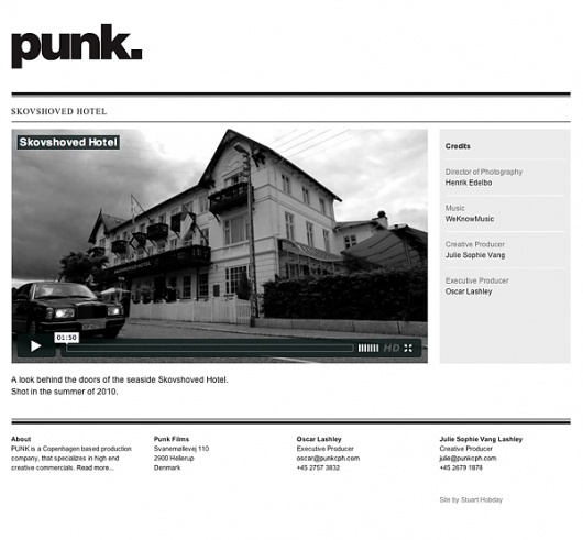 Punk Films on Web Design Served #fdgfdf