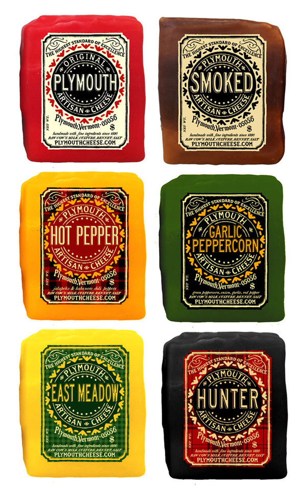 Plymouth Artisan Cheese - Packaging by Empress Branding #packaging #design #label #package #typography