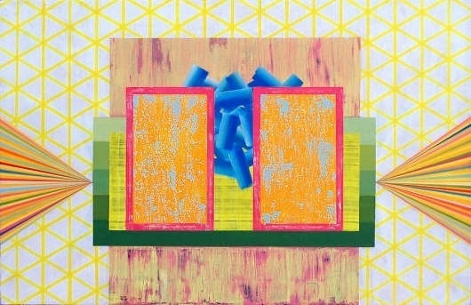 Dan Bina, Conversion Machine #abstract #acrylic #conversion #bina #color #dan #painting #art #canvas