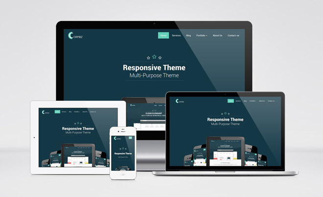 Corpbiz : Free Responsive Multi-purpose WordPress Theme