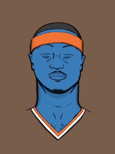 Carmelo Anthony #constantine #illustration #portrait #michael