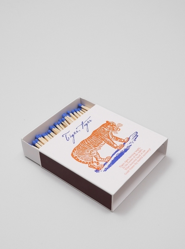 A Fine Match Box Co - Tiger Poem | Present London #matchbox #match #a #packaging #design #co #box #package #fine