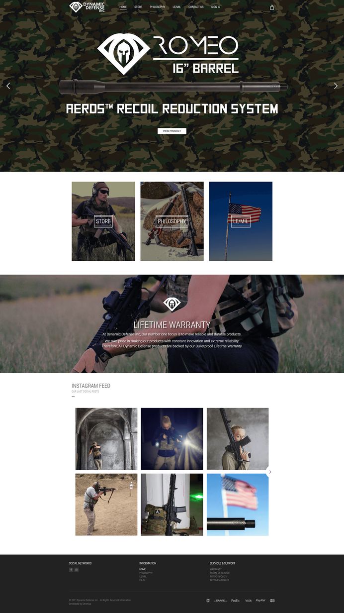 Dynamic Defense - weapon company on Behance