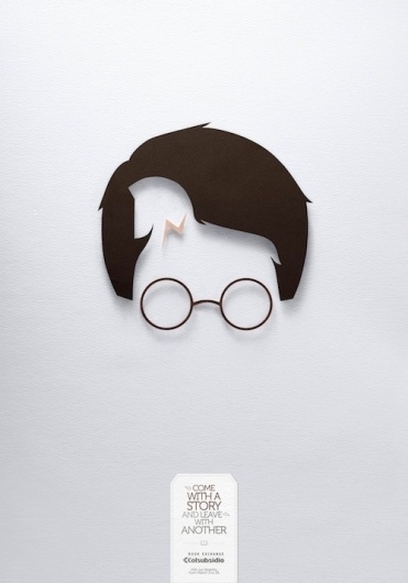 In These Ads, Storybook Characters Remain Hidden In Storybook Characters - DesignTAXI.com #hidden #minimalist #poster