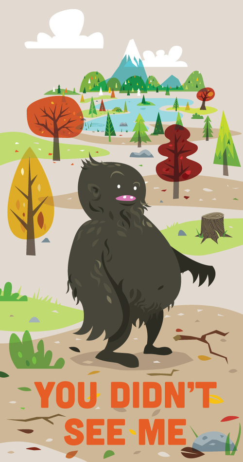 you didnt see me.jpg #sasquatch #hills #monster #stump #lake #forest #bigfoot #trees #creature