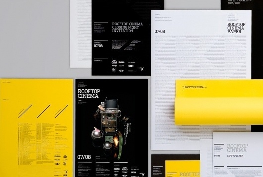 Rooftop Cinema | COÃ–P #print #branding