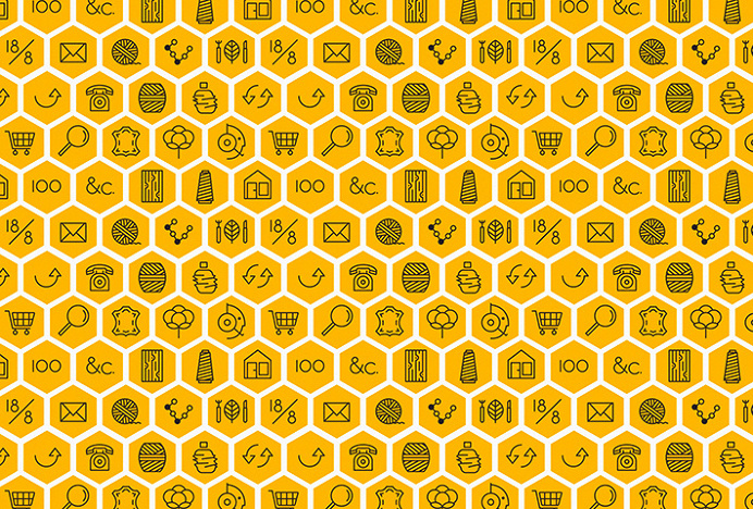 Adisgladis by Bedow #pattern #icons #yellow #exagons