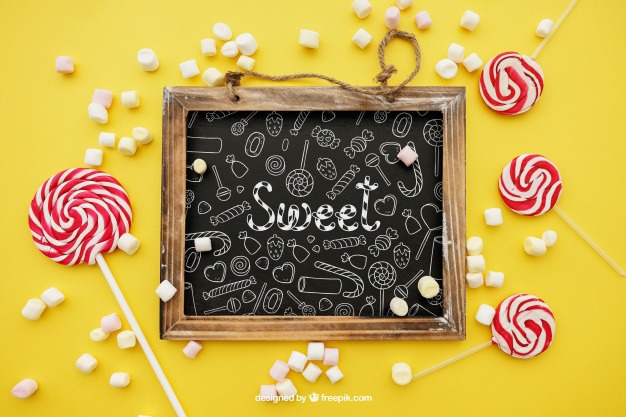 Birthday concept with slate Free Psd. See more inspiration related to Mockup, Birthday, Happy birthday, Party, Anniversary, Celebration, Happy, Candy, Chalkboard, Mock up, Decoration, Decorative, Celebrate, Birthday party, Sweets, Festive, Up, Lollipop, Birth, Happy anniversary, Concept, Slate, Annual, Composition and Mock on Freepik.