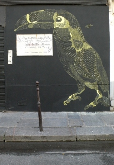 IdN™ Creators® — Philippe Baudelocque (Paris, France) #tucan #mural #art #street