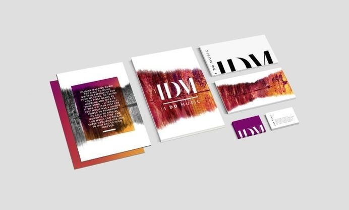 I Do Music Branding by www.vanessvanselow.com #branding #business #sound #logo #cards #deconstructed #typography