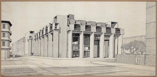 Yale Art and Architecture building, 1959 by Paul Rudolph #illustration