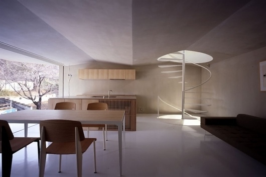 House in Nagoya by SUPPOSE design office | Yatzer™ #ceilings #interiors #architecture #stairs #light