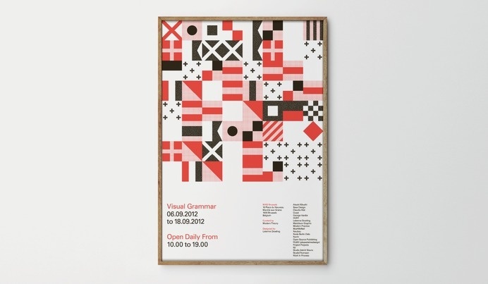 Visual Grammar - Leterme Dowling #grid #shapes #poster #geometric