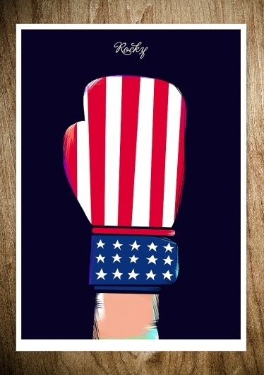 Design You Trust – Design Blog and Community #illustrator #malatesta #graphic #rocco #illustration #boxe #poster #rocky #usa