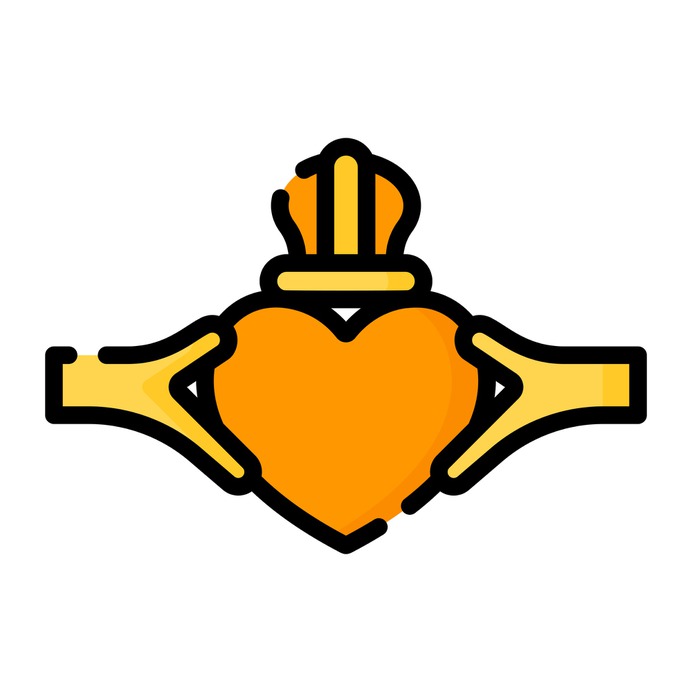 See more icon inspiration related to claddagh ring, cultures, Irish and jewel on Flaticon.