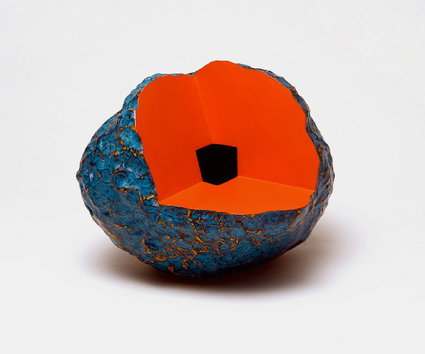⟁⟁⟁ Prism Of Threads ⟁⟁⟁ #sculpture #orange #stone