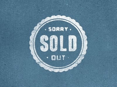 Dribbble - Sold Out by James Graves #sold #sorry #retro #out #logo #typography