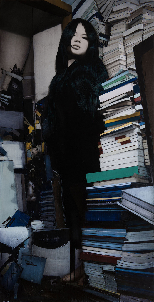 Exclusive Interview with Antonio Santin | Hi Fructose Magazine #portrait #books #girl