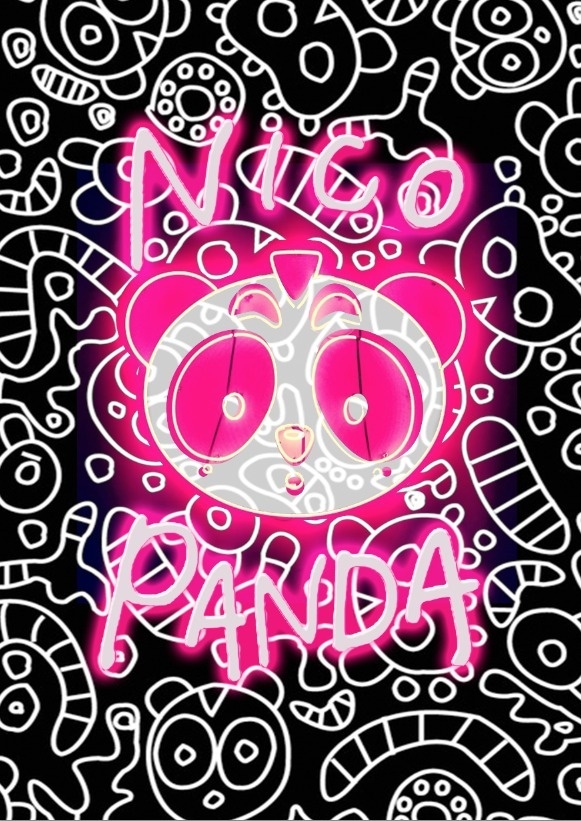 nicopanda #panda #nicopanda #illustration #kitty #hello