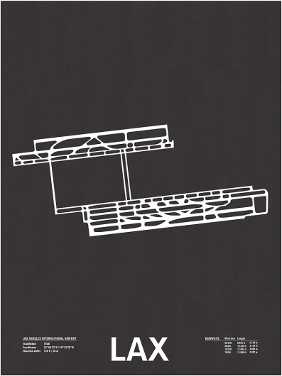 Nomo Design Shop — LAX: Los Angeles International Airport #los #runway #design #screenprint #poster #angeles #airport