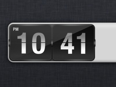 Dribbble - Siri Freebie by Diego Monzon #clock