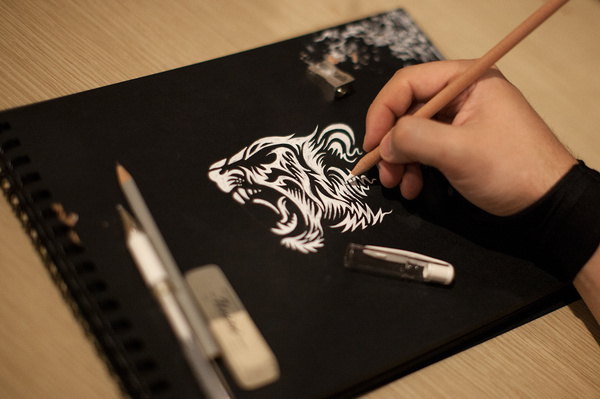 Attachments #tiger #drawing
