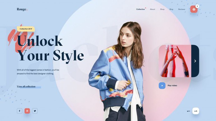 Rouge – Fashion Web UI