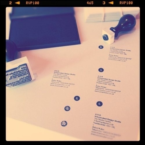 A.N.D Studio Blog #tactile #stationery #stamps #design #graphic #identity #and