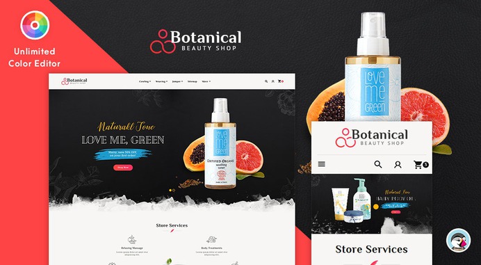 #Botanical - #Beauty #Spa #Shop - #Prestashop #Responsive #Theme #eCommerce #Website #Design #Template