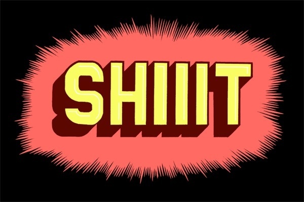 Beautiful Swear Words #lettering #words #swear #shit #beautiful #typography