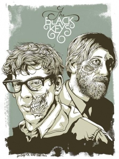 GigPosters.com - Black Keys, The #gig #black #illustration #poster #zombie #keys