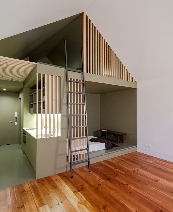 URBAstudios Turn Single Room Urban Dwelling into a House - InteriorZine